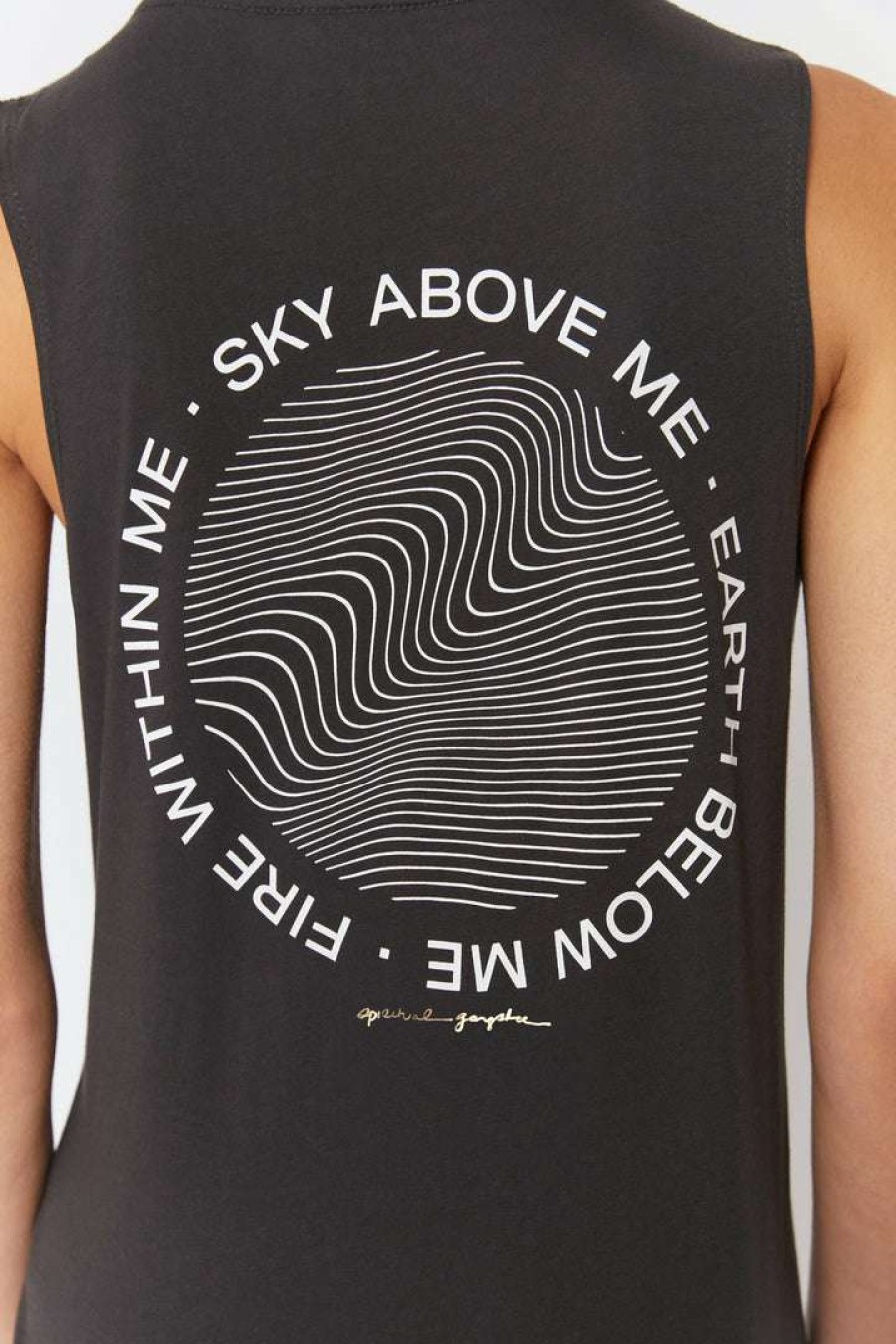 * Spiritual Gangster Summer 2022 Catalog Sky Above Muscle Tank