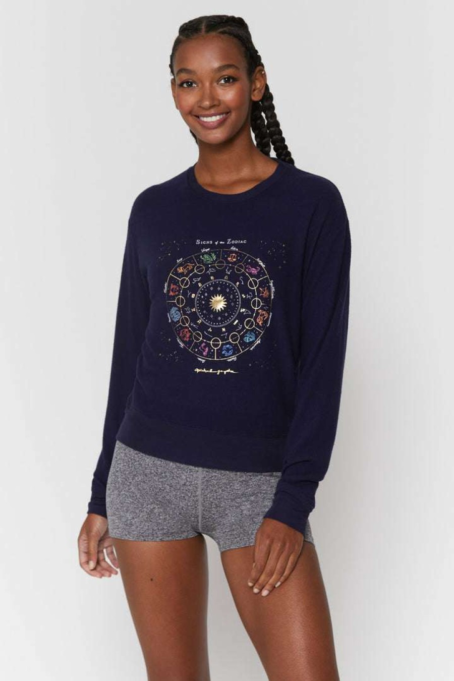 * Spiritual Gangster Graphic Shop Zodiac Savasana Sweater