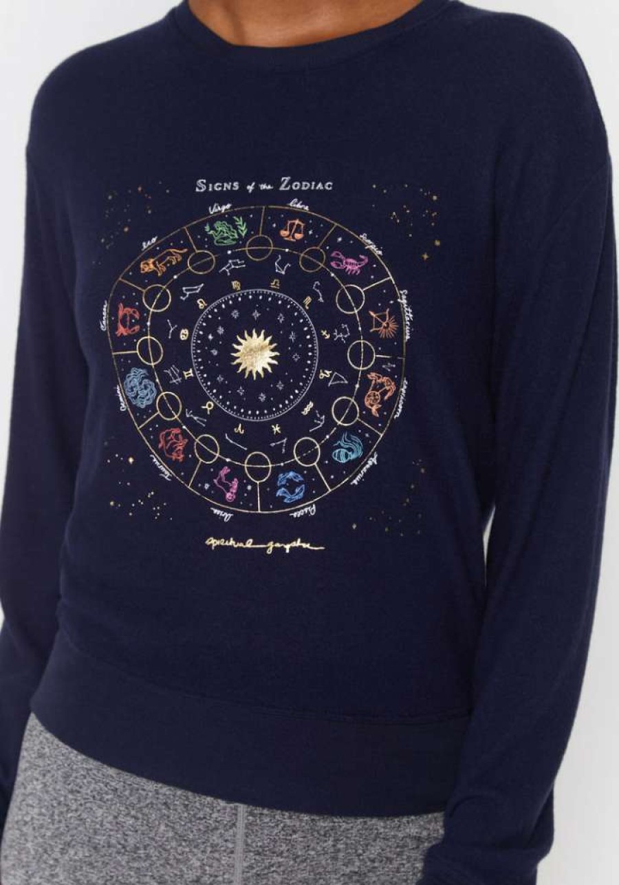 * Spiritual Gangster Graphic Shop Zodiac Savasana Sweater