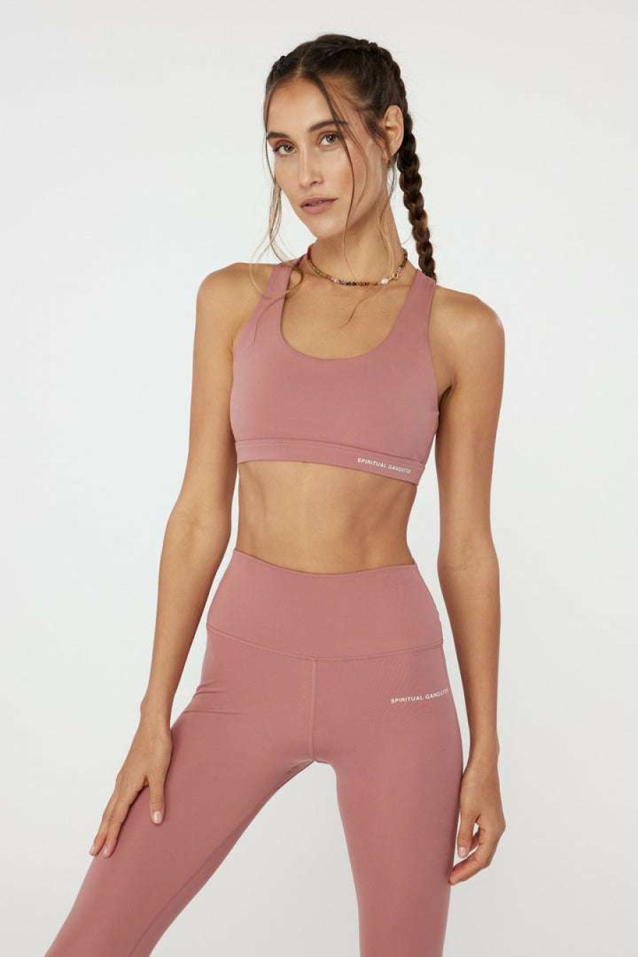 * Spiritual Gangster Summer 2022 Catalog Studio Eco Jersey Sports Bra